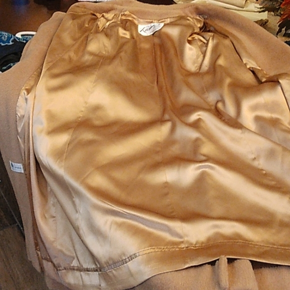 Authentic Vintage 80s 100% Wool Roxanne Columbia, SC Size 4/6 Tan Beige - Picture 9 of 10